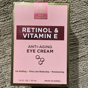 Skin Ceremony Retinol and Vitamin E anti-aging eye cream NWT